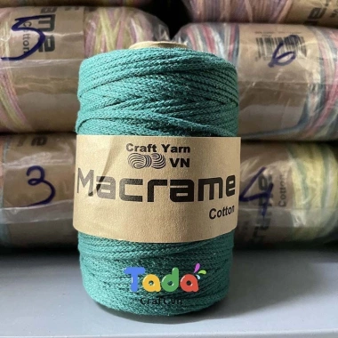 Sợi Macrame Cotton 3mm Trơn 200g – Dây Đan Thắt Macrame VN, Giá 65k 36