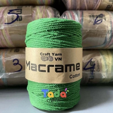 Sợi Macrame Cotton 3mm Trơn 200g – Dây Đan Thắt Macrame VN, Giá 65k 38