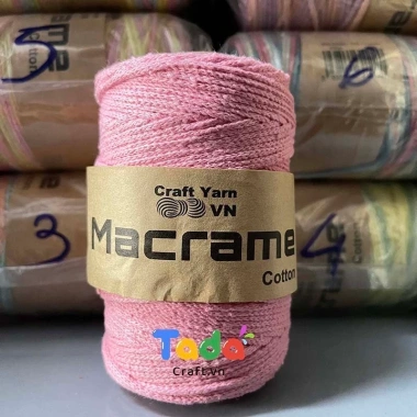 Sợi Macrame Cotton 3mm Trơn 200g – Dây Đan Thắt Macrame VN, Giá 65k 41