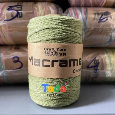 Sợi Macrame Cotton 3mm Trơn 200g – Dây Đan Thắt Macrame VN, Giá 65k 44