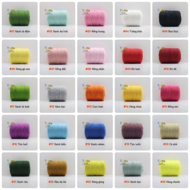 Sợi vải trơn T-Shirt 250g Việt Nam - Mềm, bền, giá ưu đãi 59.000₫ Tada Craft 3