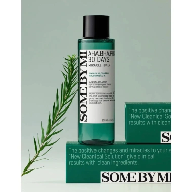 SOME BY MI AHA BHA PHA 30 Days Miracle Dưỡng ẩm 60g, Toner 100ml, Sữa rửa mặt Acne Clear 10ml Giảm giá 204.000 VND