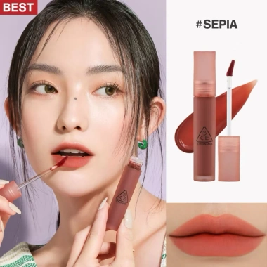 Son 3CE Blur Water Tint Vỏ Mới - Hiệu Ứng Viền Môi, Màu Tự Nhiên, Giá Ưu Đãi 149k 7