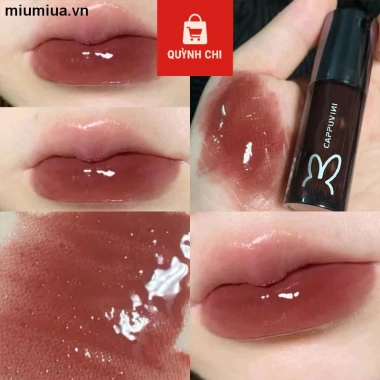 Son Bóng Cappuccino Căng Bóng Mềm Mịn, Vỏ Đen Tai Thỏ – Chính Hãng, Giá chỉ 55.000đ