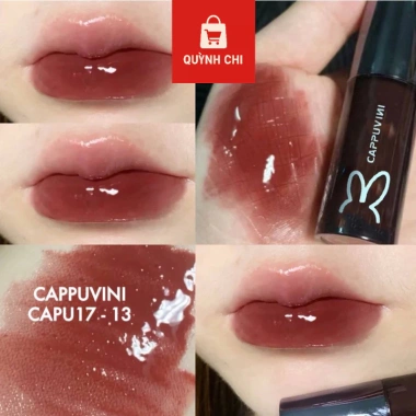 Son Bóng Cappuccino Căng Bóng Mềm Mịn, Vỏ Đen Tai Thỏ – Chính Hãng, Giá chỉ 55.000đ