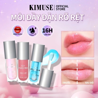Son bóng Kimuse dưỡng ẩm lâu trôi - Môi đầy đặn, không lem, giá ưu đãi 78.999đ 2