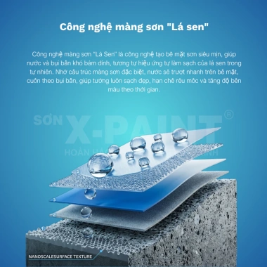 Sơn Bóng Mờ X-Paint S1.100 - Đẹp, Bền Màu Cao, Chống Bụi, Chống Rêu Mốc - 225.700 VND 4
