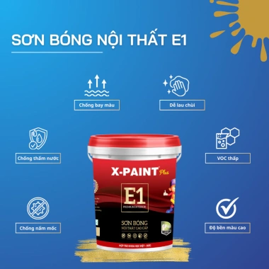 Sơn Bóng Nội Thất Cao Cấp X-Paint Plus - Chống Thấm, Bám Bụi, Rêu Mốc, Giá Ưu Đãi 279.840₫ 2 Sơn Bóng Nội Thất Cao Cấp X-Paint Plus - Chống Thấm, Bám Bụi, Rêu Mốc, Giá Ưu Đãi 279.840₫ 2