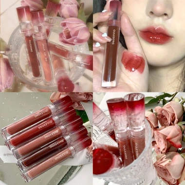 Son bóng OULESONG Cotremyp nude mềm mại, không thấm nước, hoàn hảo cho trang điểm