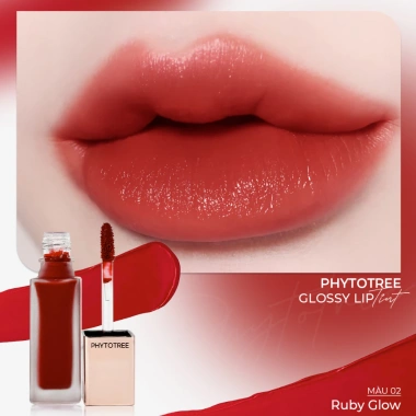 Son bóng Phytotree Glossy Lip Tint Căng mịn, không lộ vân môi - Chỉ 350.000đ