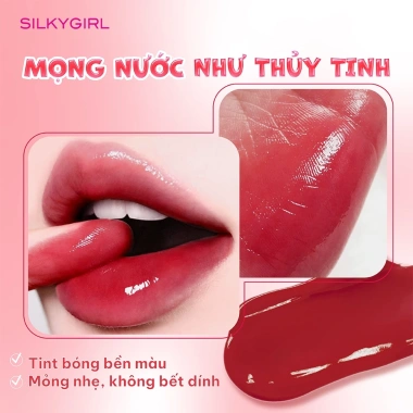 Son Bóng Silkygirl Tint Up Lip Glass 3g - Bóng, mọng nước, dưỡng ẩm lâu trôi, chỉ 138k
