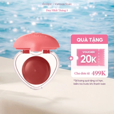 Son bùn đa năng Dasique Heart Souffle Pot 6.5g - Màu hồng cho mắt, môi, má - Giảm 23% chỉ 343.200đ