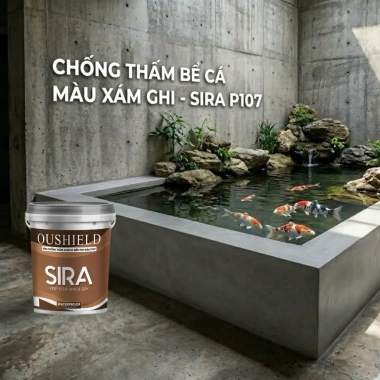 Sơn chống thấm bể cá 1KG SIRA BT - Chống rỉ tôn, xi măng, koi, giá 169.000 VND 4
