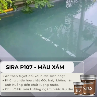 Sơn chống thấm bể cá 1KG SIRA BT - Chống rỉ tôn, xi măng, koi, giá 169.000 VND 8