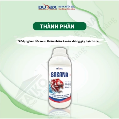Sơn Chống Thấm Hồ Cá DURAX SAKANA - Dùng cho Hồ Xi Măng & Thùng Xốp, Giá 24.750đ 4