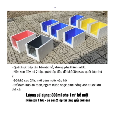 Sơn Chống Thấm Hồ Cá, Thùng Xốp, Bể Cá Xi Măng - Hàng Loại 1, Giá 29.999đ