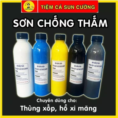 Sơn chống thấm hồ cá, thùng xốp, bể nuôi xi măng 100-500ml - giá 29.000 VND