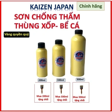Sơn chống thấm thùng xốp, bể cá màu trắng-vàng 200-330-500ml - bảo vệ lâu dài, giá ưu đãi 54.000₫ 2