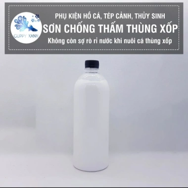 Sơn chống thấm thùng xốp cho bể cá 500ml & 1L - Giá ưu đãi 90k, tặng cọ khi mua 1L