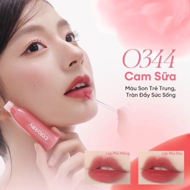 Son COLORKEY Watery Tint - Lì mịn nhẹ, không dính, lâu trôi, dưỡng ẩm 2.5g - 199.000 VND 8 Son COLORKEY Watery Tint - Lì mịn nhẹ, không dính, lâu trôi, dưỡng ẩm 2.5g - 199.000 VND 8