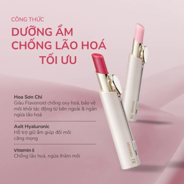 Son dưỡng có màu Menard TK Lipstick – Dưỡng môi mềm mịn, giảm lão hóa, 639.000₫ 2