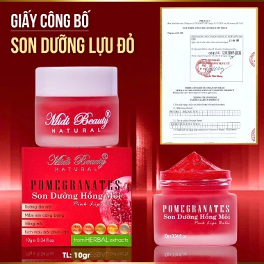 Son Dưỡng Hồng Môi Lựu Đỏ 10gr Midi Beauty Natural Mua 02 – Tặng 2 Cọ + 10 Mask, chỉ 74.999₫ 9 Son Dưỡng Hồng Môi Lựu Đỏ 10gr Midi Beauty Natural Mua 02 – Tặng 2 Cọ + 10 Mask, chỉ 74.999₫ 9