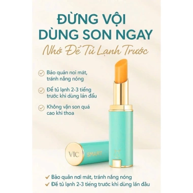Son dưỡng môi 3in1 màu VIC SMART LIPSTICK Vacure:treat 3g - Chỉ 720.000 VND