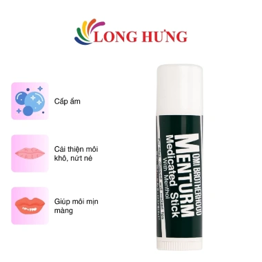Son dưỡng môi bạc hà Omi Brotherhood Menturm 4g - Dưỡng ẩm sâu, môi mềm mịn, chỉ 49k