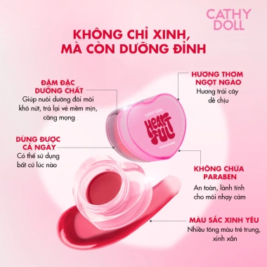Son Dưỡng Môi Cathy Doll Heartful Color 7g Dưỡng ẩm, tăng đàn hồi, giá 179.000 4