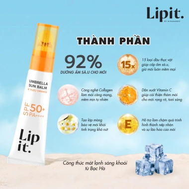 Son Dưỡng Môi Chống Nắng LIP IT SPF50+ PA++++ 8g - Dưỡng ẩm, Bảo vệ môi, Giá chỉ 169.000₫ 3