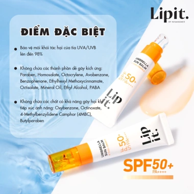 Son Dưỡng Môi Chống Nắng LIP IT SPF50+ PA++++ 8g - Dưỡng ẩm, Bảo vệ môi, Giá chỉ 169.000₫ 5