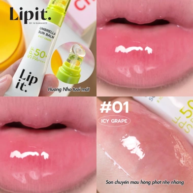 Son Dưỡng Môi Chống Nắng LIP IT SPF50+ PA++++ 8g - Dưỡng ẩm, Bảo vệ môi, Giá chỉ 169.000₫ 9
