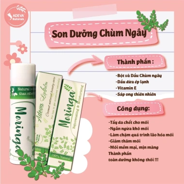 Son dưỡng môi không màu Adeva Noni - Mềm mịn, giảm khô, nứt môi, chỉ 50.000đ