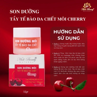 Son Dưỡng Môi Lựu Đỏ và Cherry 10gr, tặng Cây Cọ và 3 Mask Midi Beauty Natura Giá 120k 3 Son Dưỡng Môi Lựu Đỏ và Cherry 10gr, tặng Cây Cọ và 3 Mask Midi Beauty Natura Giá 120k 3