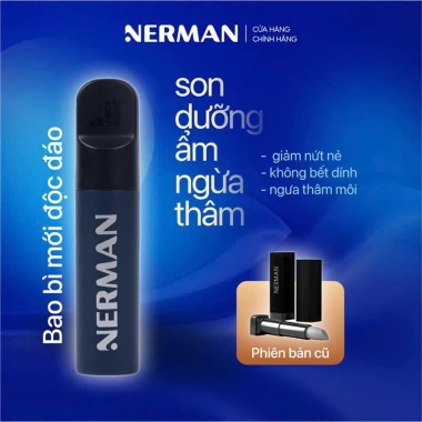Son Dưỡng Môi Nam Nerman 4g - Dưỡng ẩm, Ngừa thâm, Màu 01, Giá ưu đãi 161k 3 Son Dưỡng Môi Nam Nerman 4g - Dưỡng ẩm, Ngừa thâm, Màu 01, Giá ưu đãi 161k 3