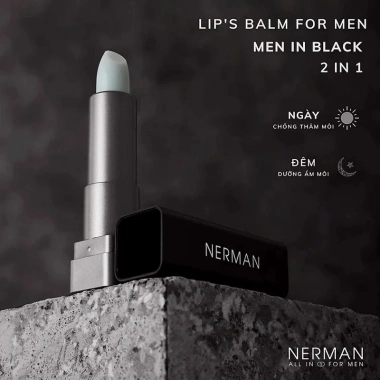 Son Dưỡng Môi Nam Nerman 4g - Dưỡng ẩm, Ngừa thâm, Màu 01, Giá ưu đãi 161k 4 Son Dưỡng Môi Nam Nerman 4g - Dưỡng ẩm, Ngừa thâm, Màu 01, Giá ưu đãi 161k 4