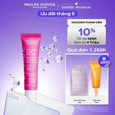 Son dưỡng môi Paula's Choice Pro-Collagen Peptide Gloss Balm 15ml - Căng mọng, mềm mịn, 580k (giá gốc 742k)