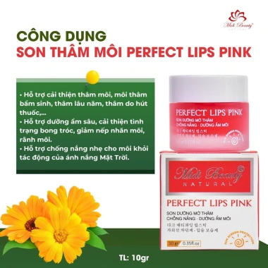 Son Dưỡng Môi Perfect Lips Pink 10g - Mờ Thâm, Chống Nắng, Dưỡng Ẩm, Giá 68.999₫ 4