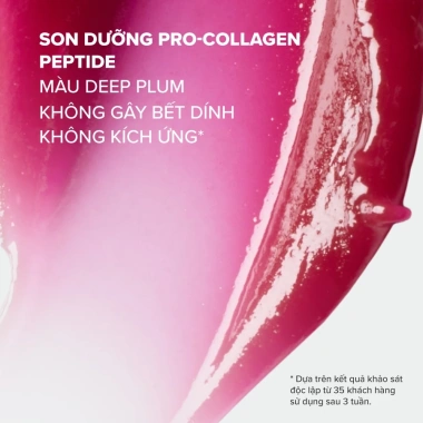 Son dưỡng môi Pro-Collagen Peptide Gloss Balm Deep Plum 15ml - Căng mọng, giảm nếp nhăn, giá ưu đãi 626.000đ 6 Son dưỡng môi Pro-Collagen Peptide Gloss Balm Deep Plum 15ml - Căng mọng, giảm nếp nhăn, giá ưu đãi 626.000đ 6