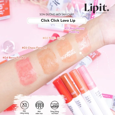 Son Dưỡng Môi Tan Chảy Click Click Lava 1.9g Dưỡng Ẩm Căng Mọng 149.000 VNĐ 4