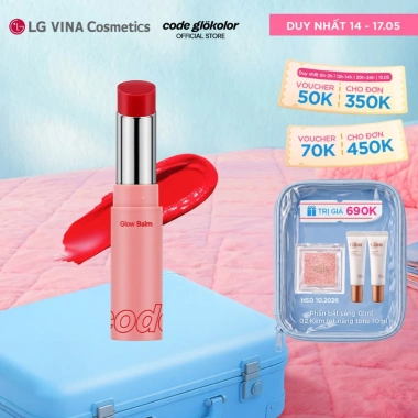 Son dưỡng thuần chay có màu Glokolor Glow Balm 5g - LG Makeup VN, dưỡng ẩm, màu tự nhiên, giảm giá 310.000₫ Son dưỡng thuần chay có màu Glokolor Glow Balm 5g - LG Makeup VN, dưỡng ẩm, màu tự nhiên, giảm giá 310.000₫