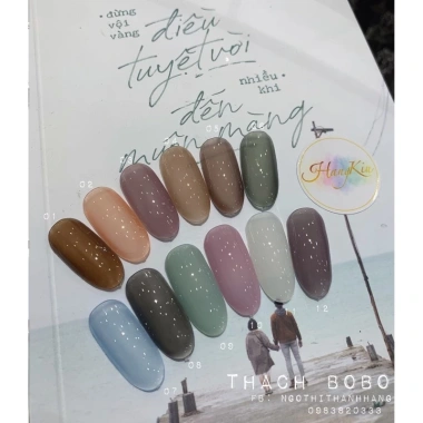 Sơn Gel Thạch Bobo Set Màu B Loại 1 - Giá 55.000đ, Độ bám cao, Đánh giá 5 sao