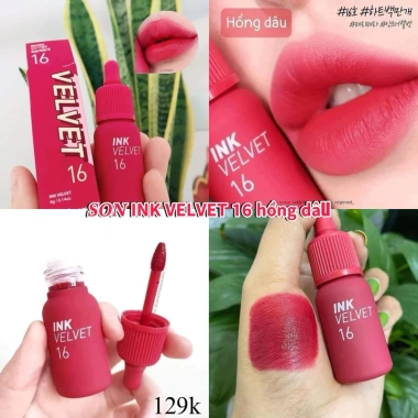 Son Ink 16 Heart Fuchsia Pink Hồng Trầm Ánh Tím Kem Lì Velvet 4g CHÍNH HÃNG Giá 150.000 VND 3 Son Ink 16 Heart Fuchsia Pink Hồng Trầm Ánh Tím Kem Lì Velvet 4g CHÍNH HÃNG Giá 150.000 VND 3