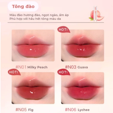 Son JUDYDOLL Iced Tea 2,4g - Môi bóng căng mọng không dính nhẹ môi 189.000đ 3