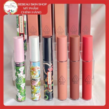 Son kem 3CE Velvet Lip Tint BEBEAU Taupe Speak Up, Lì mịn như nhung, chính hãng, 348k