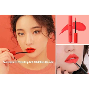 Son Kem 3CE Velvet Lip Tint Childlike Đỏ Cam - Giá chỉ 350k, giảm 87.5k