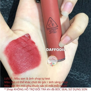 Son Kem 3ce Velvet Lip Tint Plush Child Like Taupe Speak Up Daffodil Bitter Hour - Giá ưu đãi 346.000đ