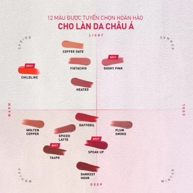 Son Kem 3CE Velvet Lip Tint Plush Lì Nhung Mịn Giá 448k Giảm mạnh Màu lì Dưỡng ẩm 9
