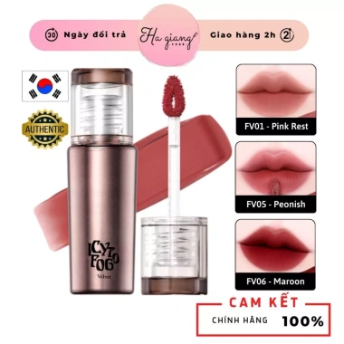 Son Kem Black Rouge Icy To Fog Velvet Tint FV05 Hồng Khô và FV07 Đỏ Đất - Bám Màu Lâu, Giá 148.835 VND