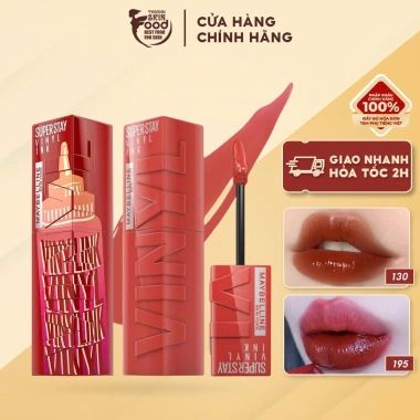 Son Kem Bóng Bền Maybelline Superstay Vinyl Ink 4.2ml - Nhẹ Môi, Giá 318.000đ Son Kem Bóng Bền Maybelline Superstay Vinyl Ink 4.2ml - Nhẹ Môi, Giá 318.000đ